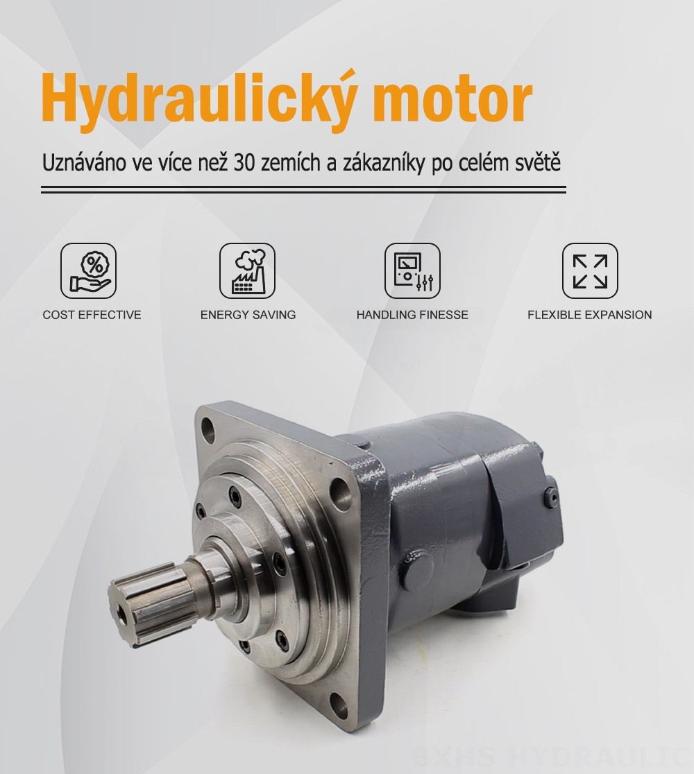 BM6_Hydraulický motor s cykloidní křivkou-2 245 cm³/ot. 150 l/min Hydraulický motor